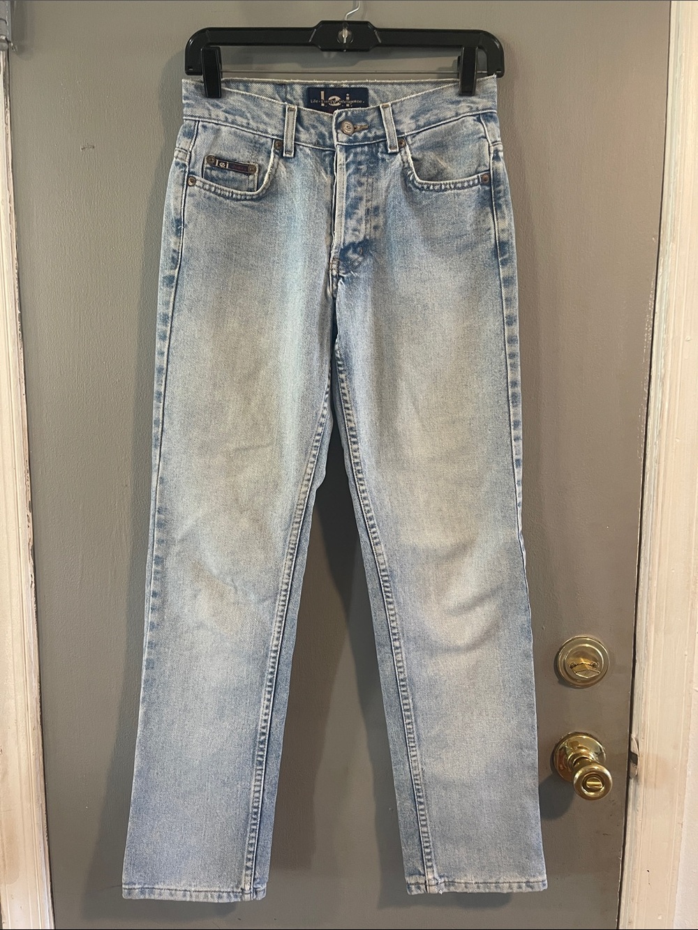 Vintage Y2K L.E.I Light Blue High-Rise Straight Jeans Size 1‎